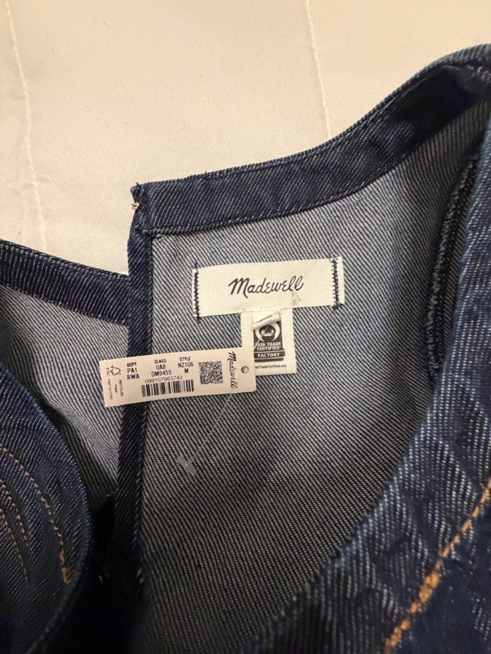 NWT - Airy Denim Circle Mini Dress in Rinse Wash - Picture 9 of 9